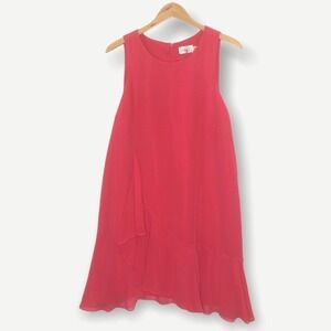 Eliza J Pink Chiffon Sleeveless  A line Dress 14